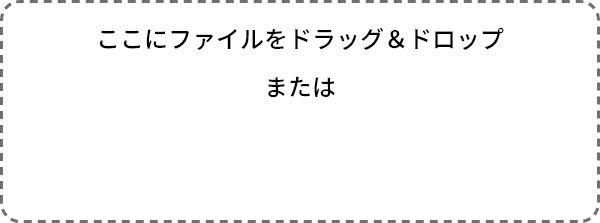 ここに写真をドラッグするか、ファイルをアップロードしてください